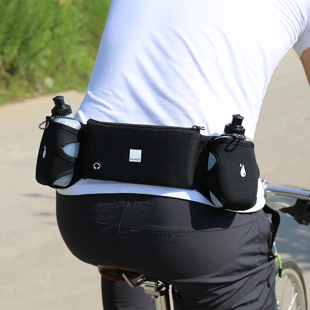 Sports Waist Bag with Bottle Holder for Running