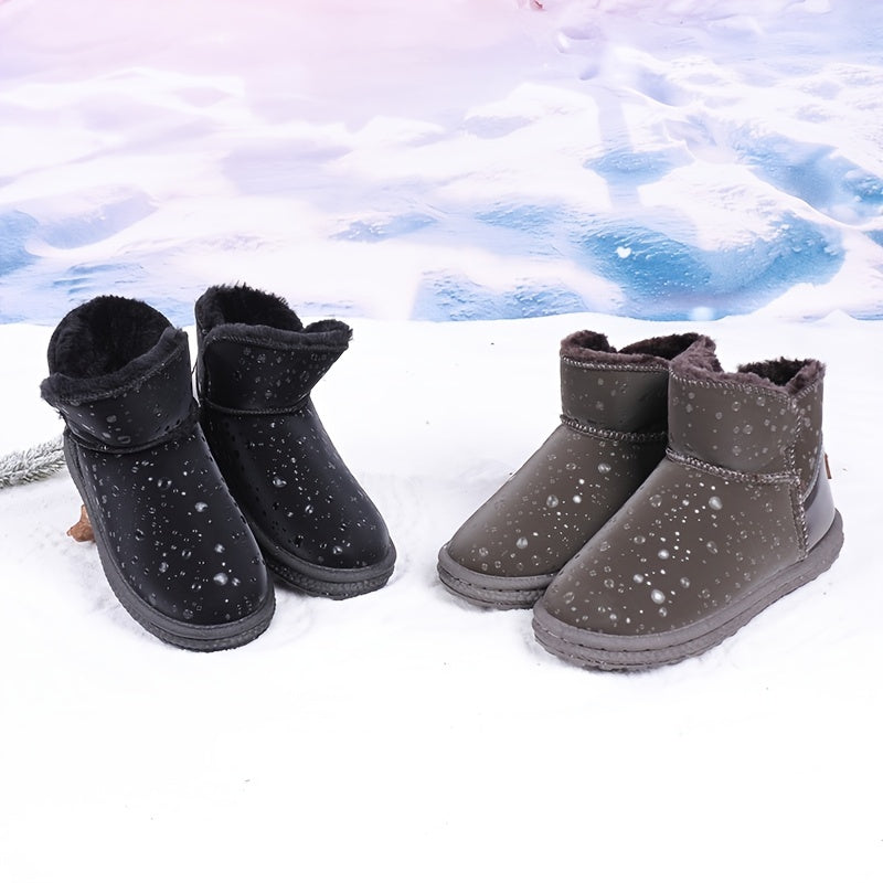 Women's Waterproof Faux Fur Snow Boots