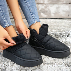 Women's Thickened Medium Tube Snow Boots Non-slip Warm Snow Shoes