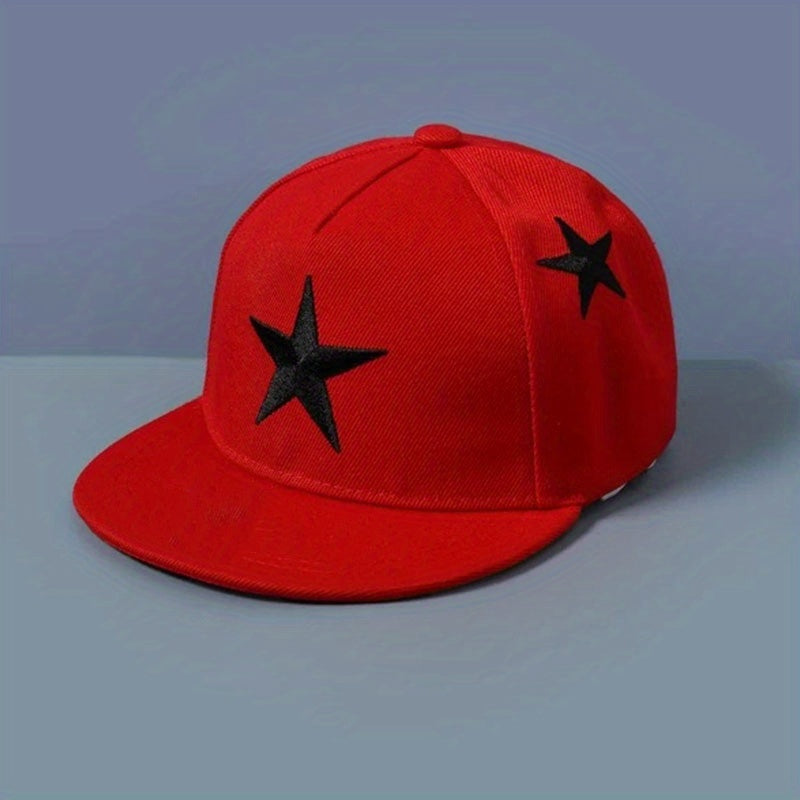 Kids Pentagram Embroidery Baseball Cap Sun Protection Sunshade Hip Hop Hat