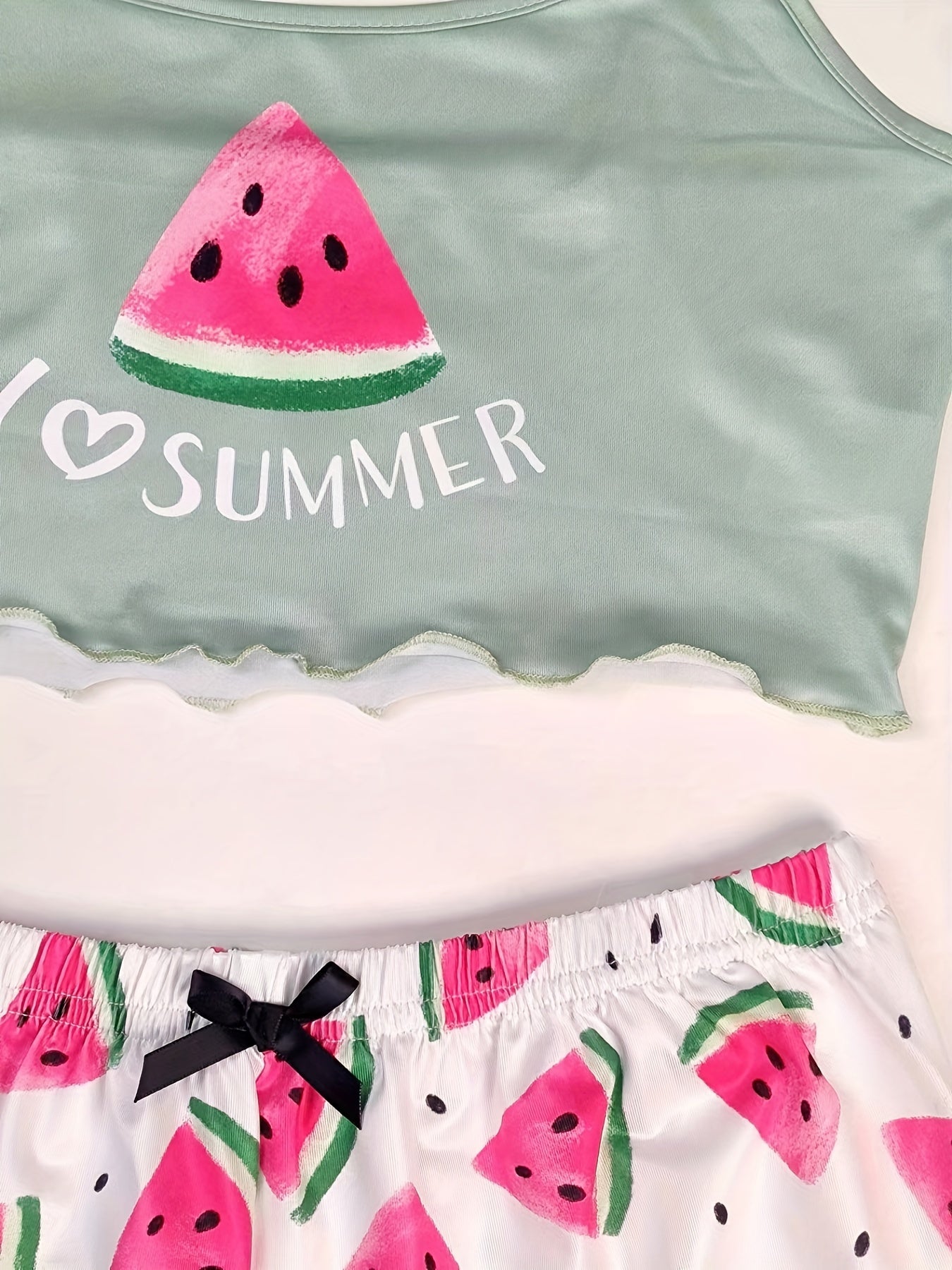 Watermelon Print Pajama Set for Women