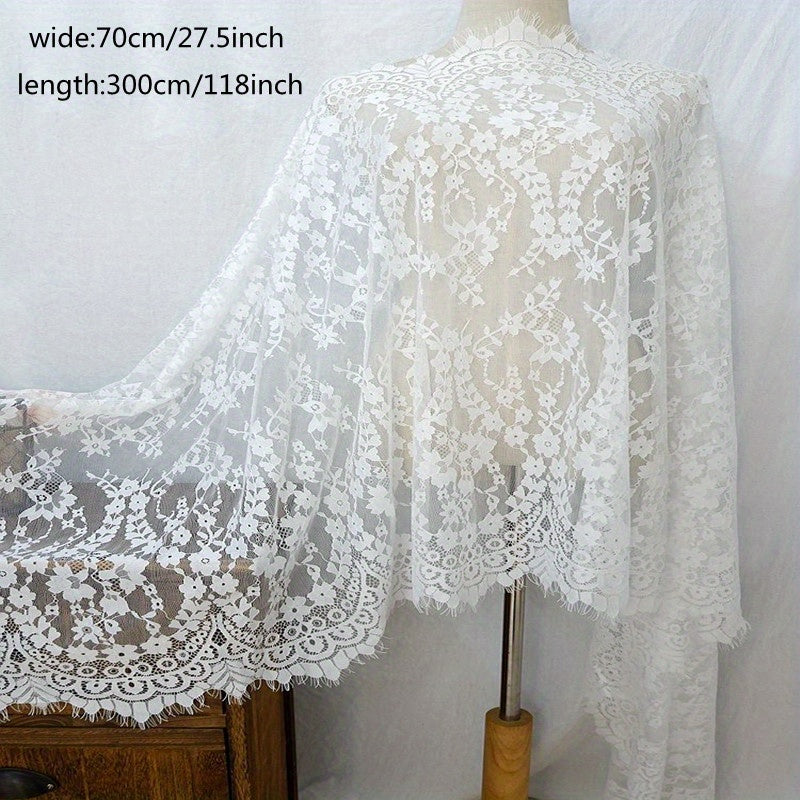 3M Chantilly Lace Trim Eyelash Edges Wedding Veil Fabric Width