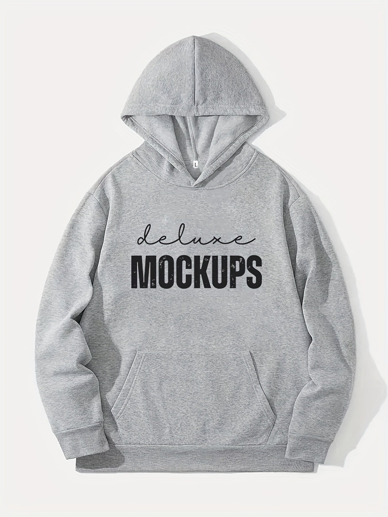 Letter Print Hoodie Men's Casual Graphic Pullover Hooded Sweatshirt