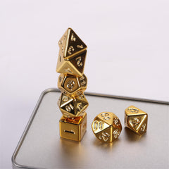 7pcs Metal Polyhedral Dice Set for Board Game