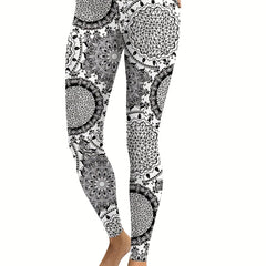 Tribal Pattern Printed Leggings for Women