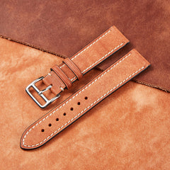 Vintage High-end Leather Watch Band Italian Calfskin Strap