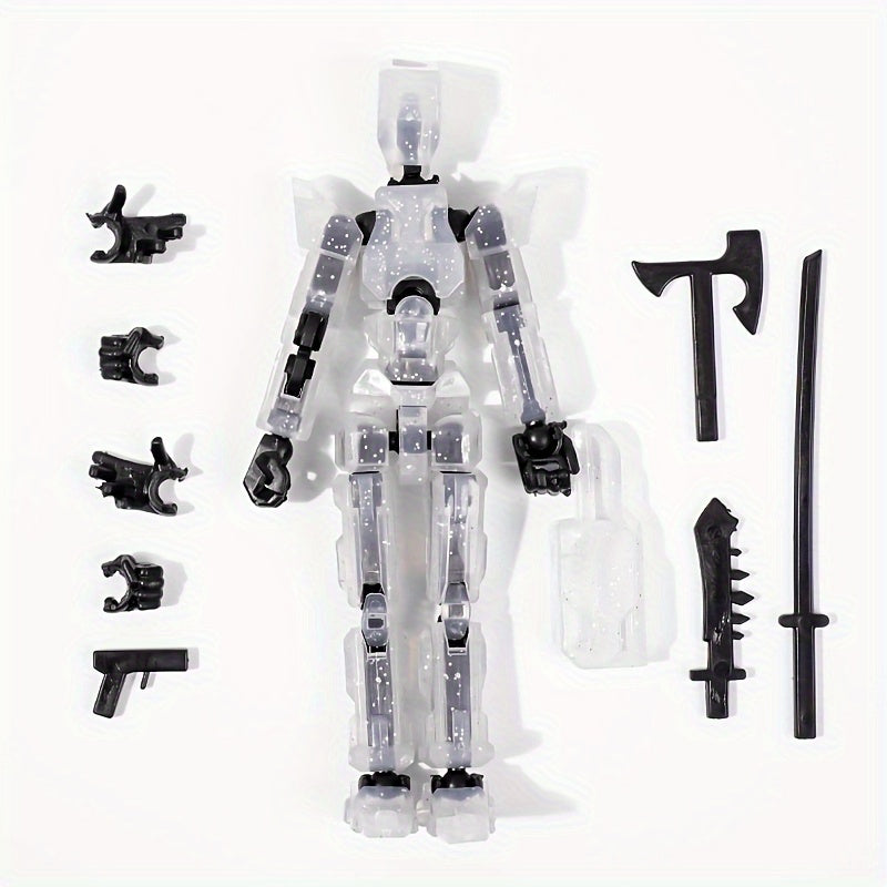 Mecha Joint Action Figure Lucky Joint Set Assembly Doll Transparent Toy