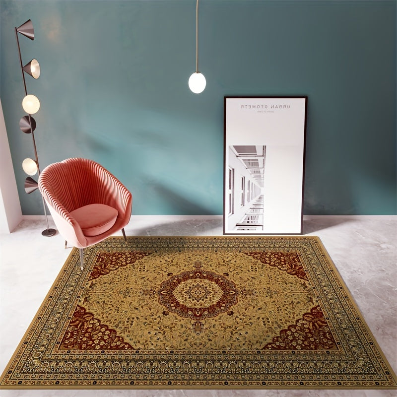 European Style Vintage Area Rug for Living Room Tea Table Sofa