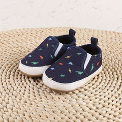 Dino Slip On House Shoes For Baby Boys Non Slip Soft Bottom Walking Shoes