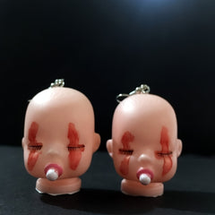 Exaggerated Hip Hop Doll Head Earrings