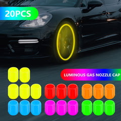 Mini Luminous Tire Valve Covers Night Wheel Decorative Auto Accessories