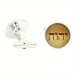 Tetragrammaton Symbol Cufflinks for Men Suit Shirt