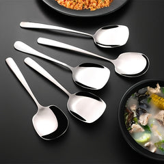 Stainless Steel Large Soup Spoon for Outdoor Cooking