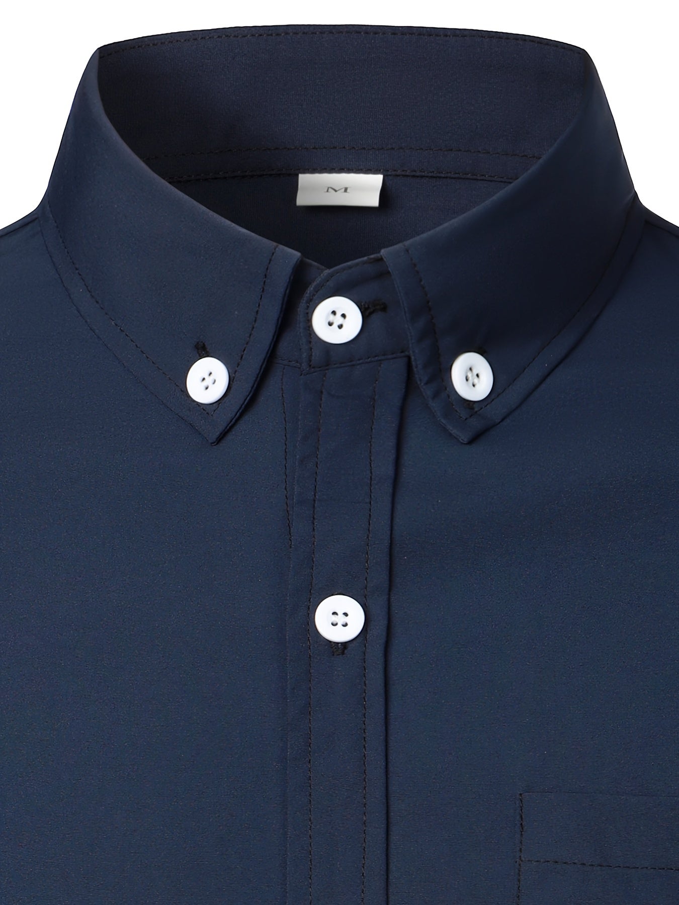 Men s Slim Fit Long-sleeved Button Shirt