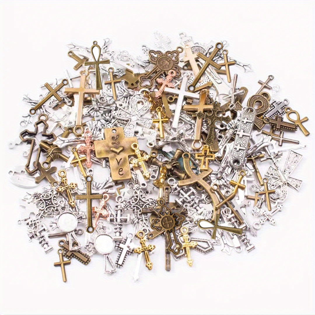 50g Mixed Metal Charms for Jewelry Making Keychain Bracelet Necklace