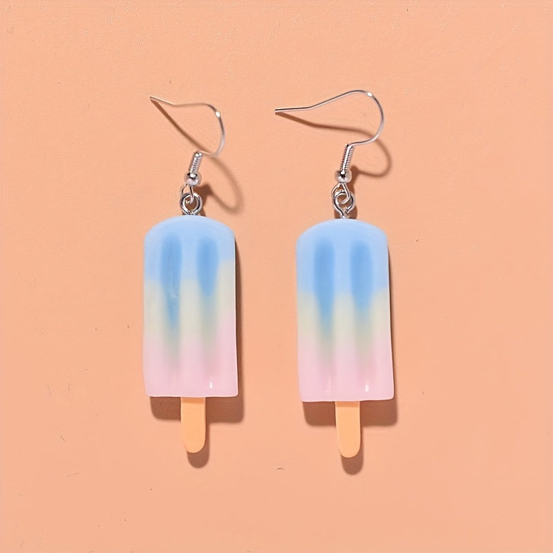 Ice Cream Block Earrings for Girls