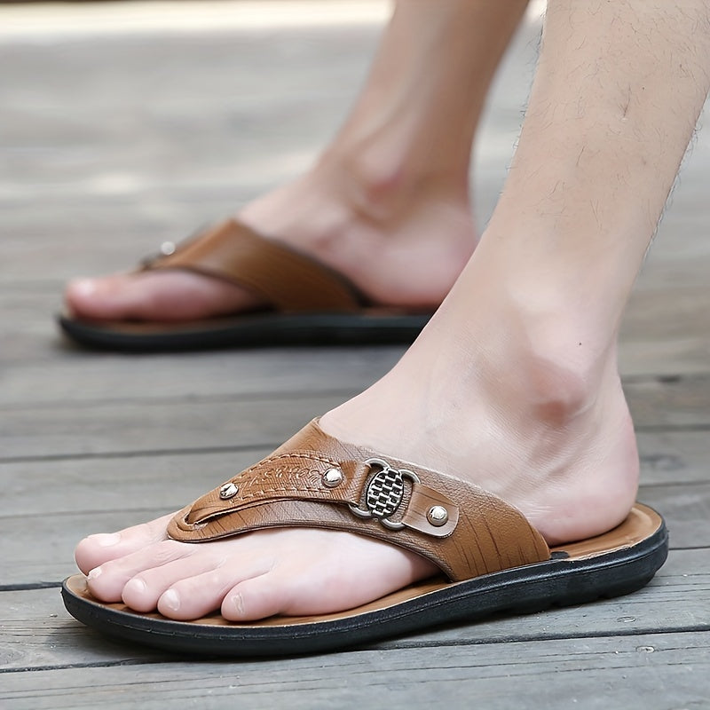 Men's Thong Sandals Non Slip Beach Shoes