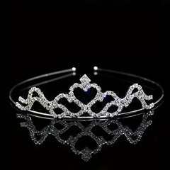 Rhinestone Headband Queen Crown Tiara Wedding Hair Accessory
