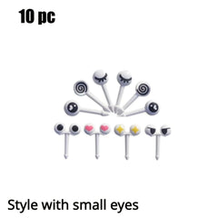 10pcs Mini Cartoon Animal Fruit Forks for Bento Lunch and Party
