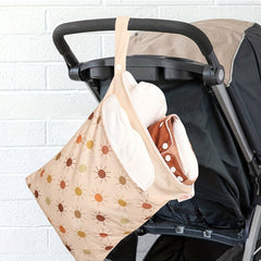 Mommy Bag Double layer Zipper Stroller Hanging Bag Baby Diaper