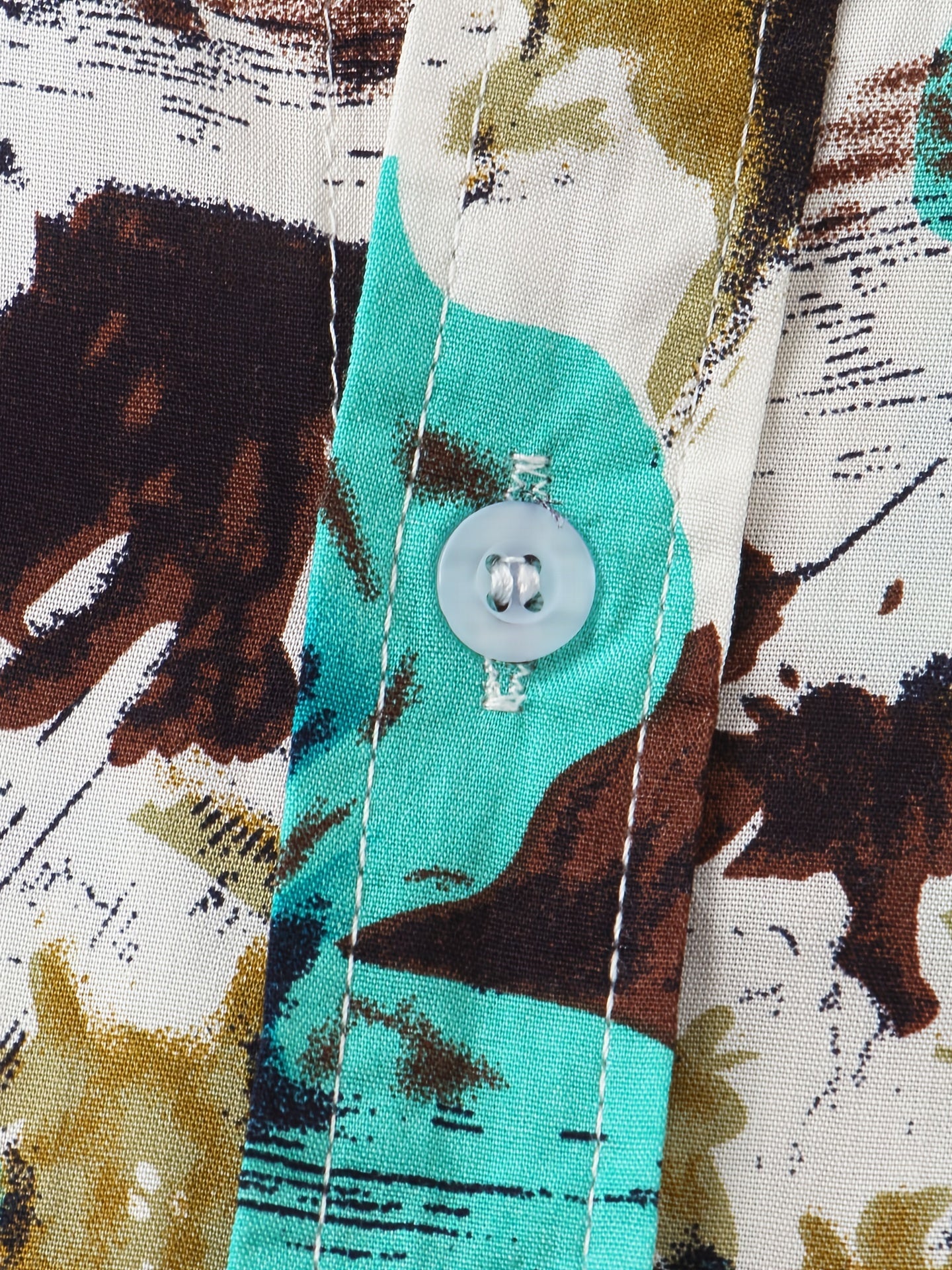 Men s Cotton Splatter Paint Short Sleeve Shirt Hawaiian Shirt