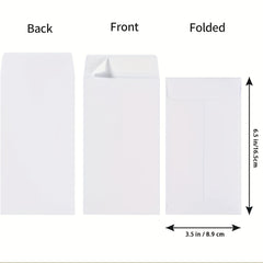 100 Packs Cash Envelopes 7 Coin Envelopes Self Seal For Money Saving