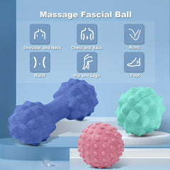 Peanut Massage Ball TPE Handheld Yoga Massage Ball for Shoulder Neck Back