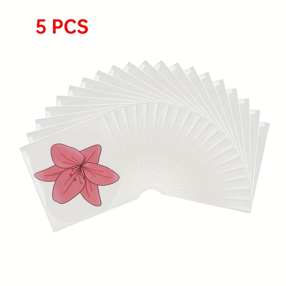 Flower Style Window Fly Stickers - Pack of 5, 15, 30pcs