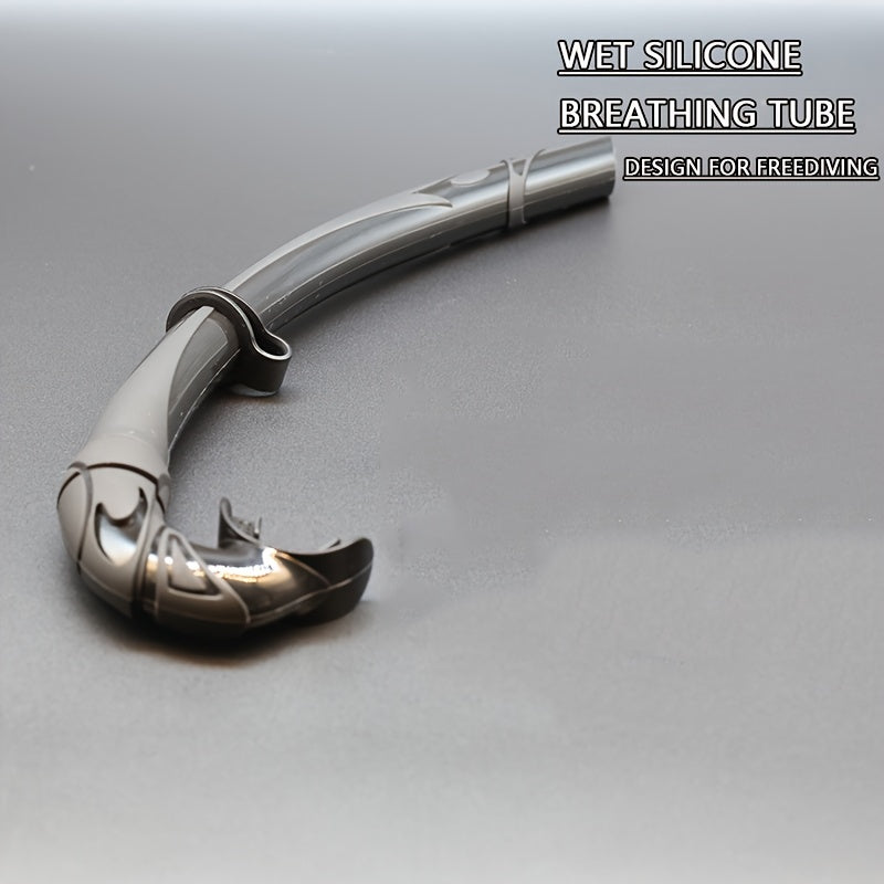 Silicone Freediving Snorkel for Diving Swimming