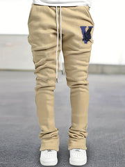 Eagle Pattern Stretch Hip Hop Joggers Men's Casual Flared Trousers