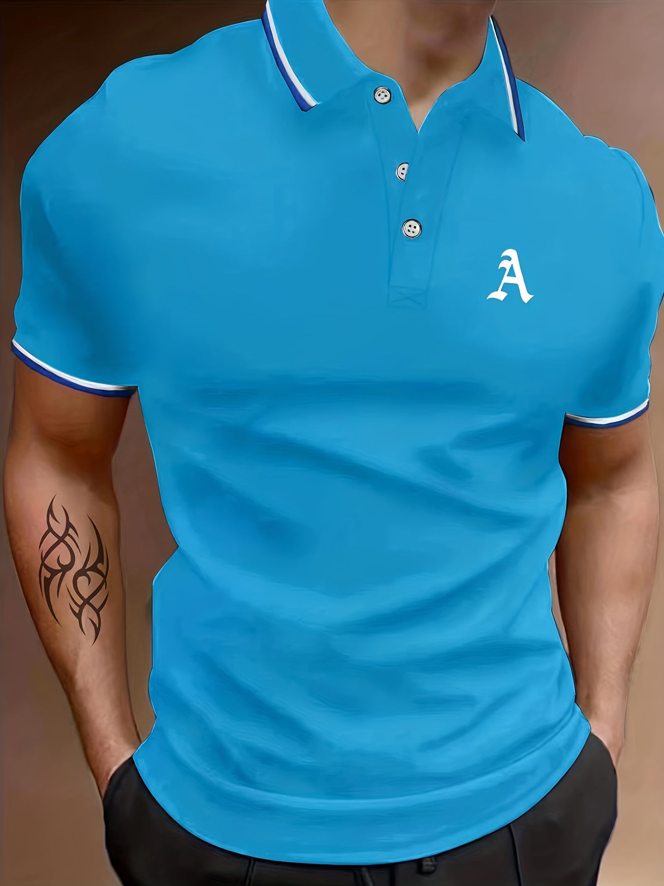 Classic A Print Men's Polo Shirt