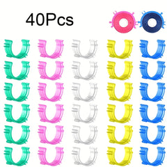 Transparent Sewing Thread Spools Clips - Set of 80