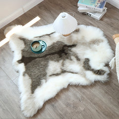 Faux Fur Rug Plush Washable Acrylic Polyester Blend Animal Fur Rug