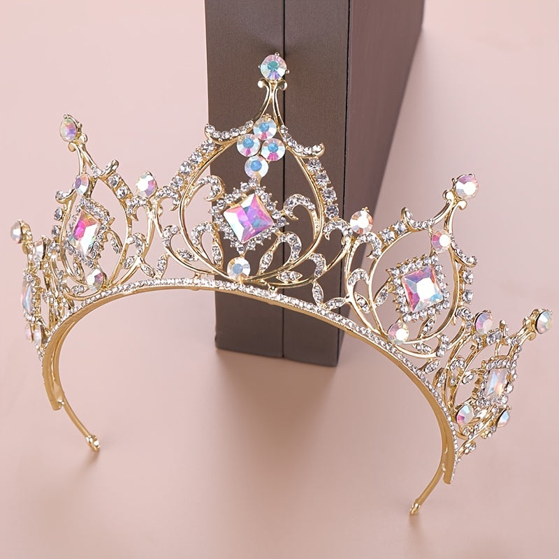 Golden Bridal Headband Tiara Wedding Party Decor