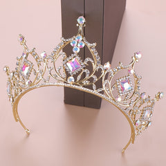 Golden Bridal Headband Tiara Wedding Party Decor