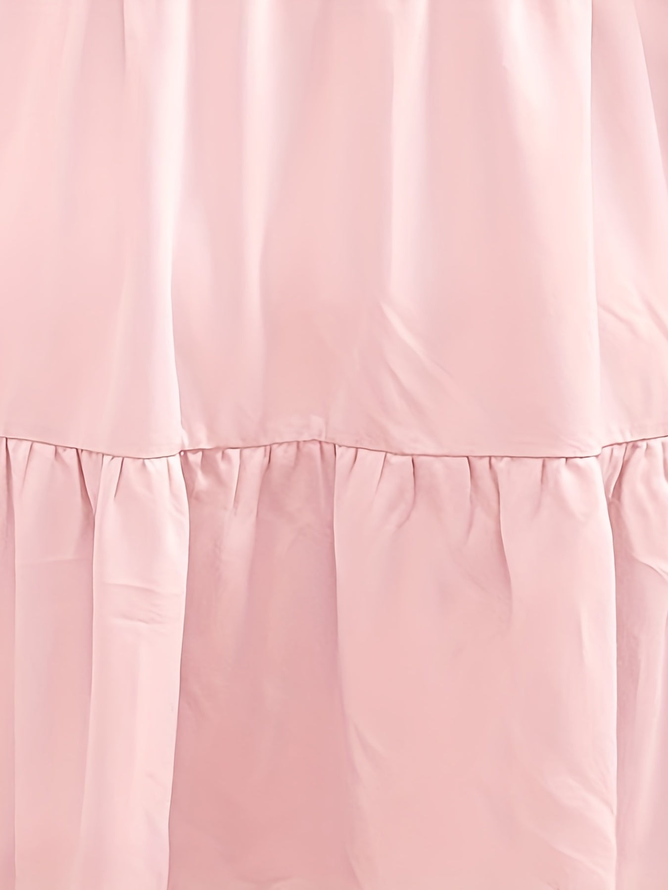 Girls Ruffle Neck Long Sleeve Dress Swing Dress Kids Casual Maxi Dress