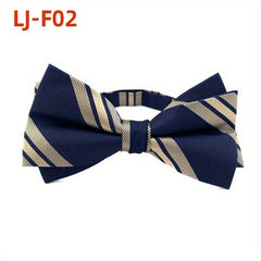 Formal Drawdown Bow Tie with Bowknot for Men
