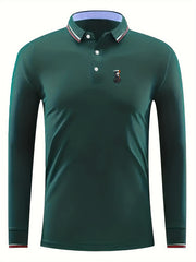 Men's Golf Shirt Sickle Ghost Pattern Print Short Sleeve Tennis Shirt