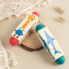 Animal & Ocean Twist Puzzle Toy for Toddlers Wooden Educational Toy