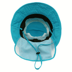 Kids UPF50 Bucket Hat w/ Neck Cover, Ages 1-4
