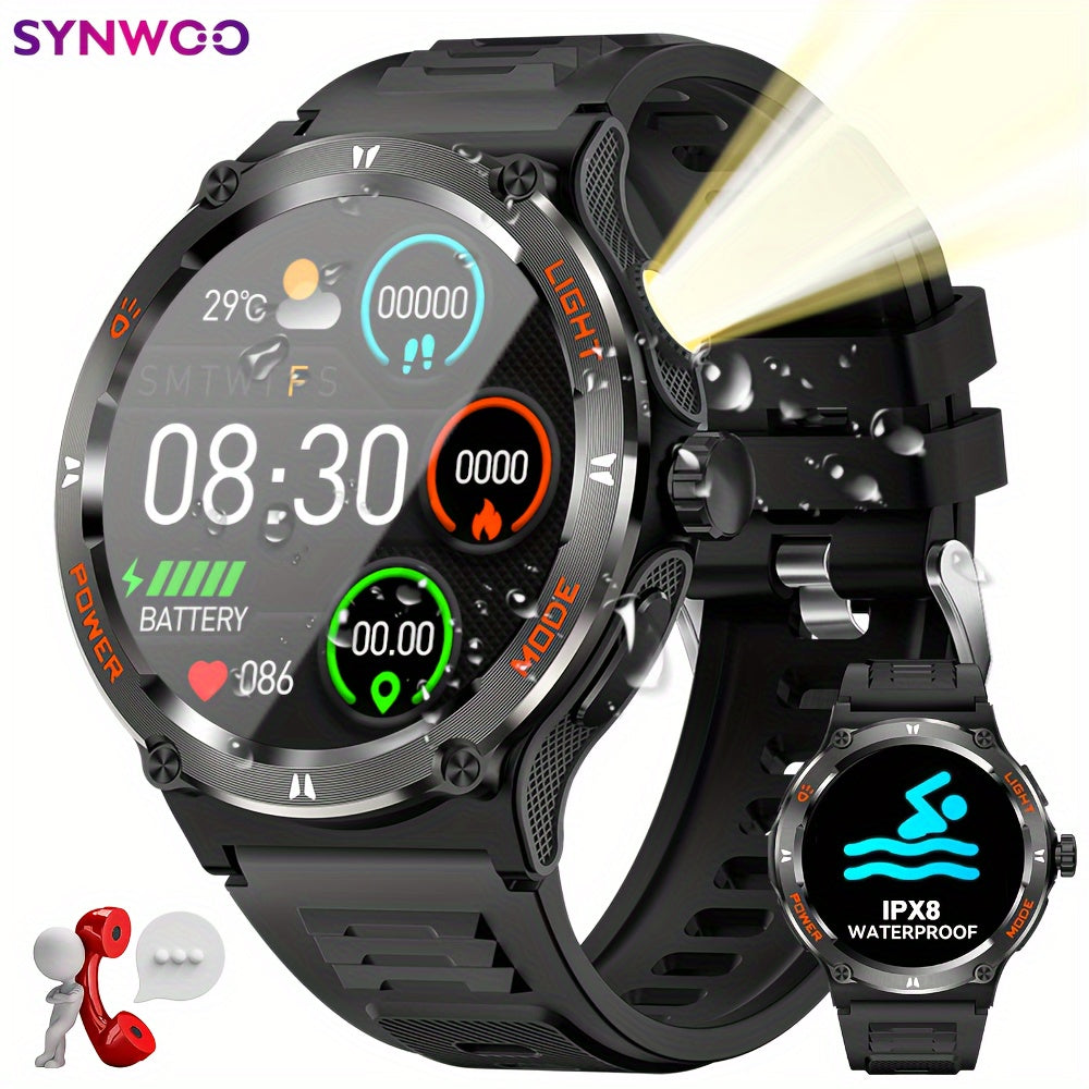 Synwoo Hybrid Smart Watch 3 Full Touch Screen IPX8 Waterproof Voice Control
