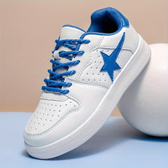 Men's Star Pattern Decor Skate Shoes Non Slip Sneakers