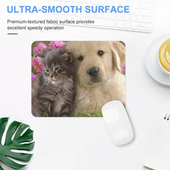 Dog And Cat Mouse Pad Non Slip Rubber Mouse Mat For Computer Desk