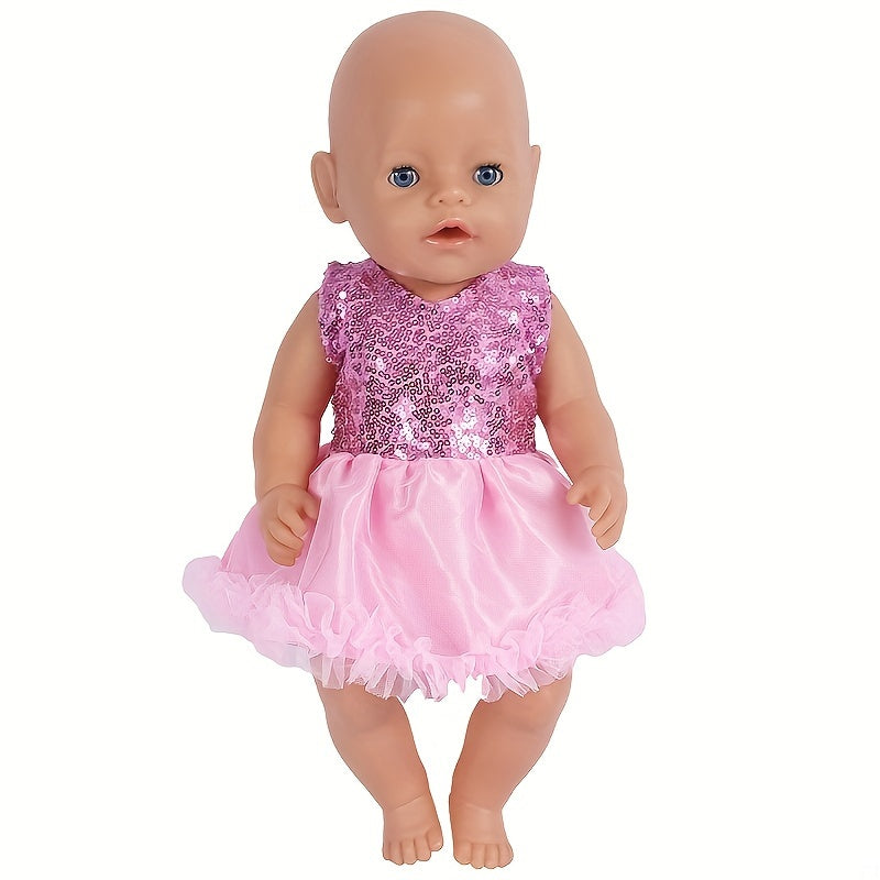 Sequin Dress Toy Doll Clothing Christmas Gift - 17 18 Inch - Dolls