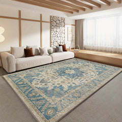 Vintage Nordic Bohemian Living Room Carpet Sofa Coffee Table Washable Entry Rug
