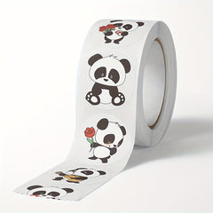 500pcs Panda Label Sticker Roll Encouragement Praise Reward Stationery Seal