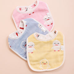 3pcs Baby Feeding Drool Bib Set Crown Cloud Heart Pattern Infants Saliva Towel
