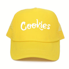 Cookies Baseball Cap Men's Mesh Cap Breathable Outdoor Casual Hip Hop Cap