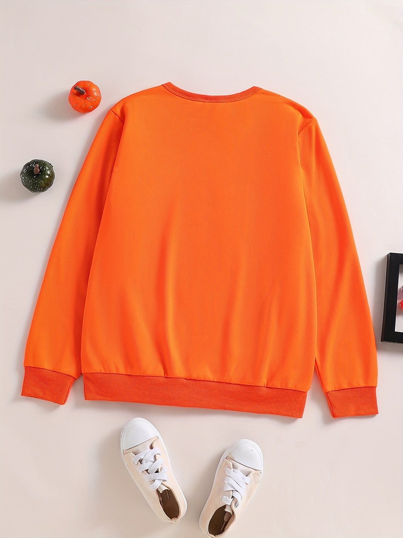 Girls' Halloween Pumpkin Sweatshirt