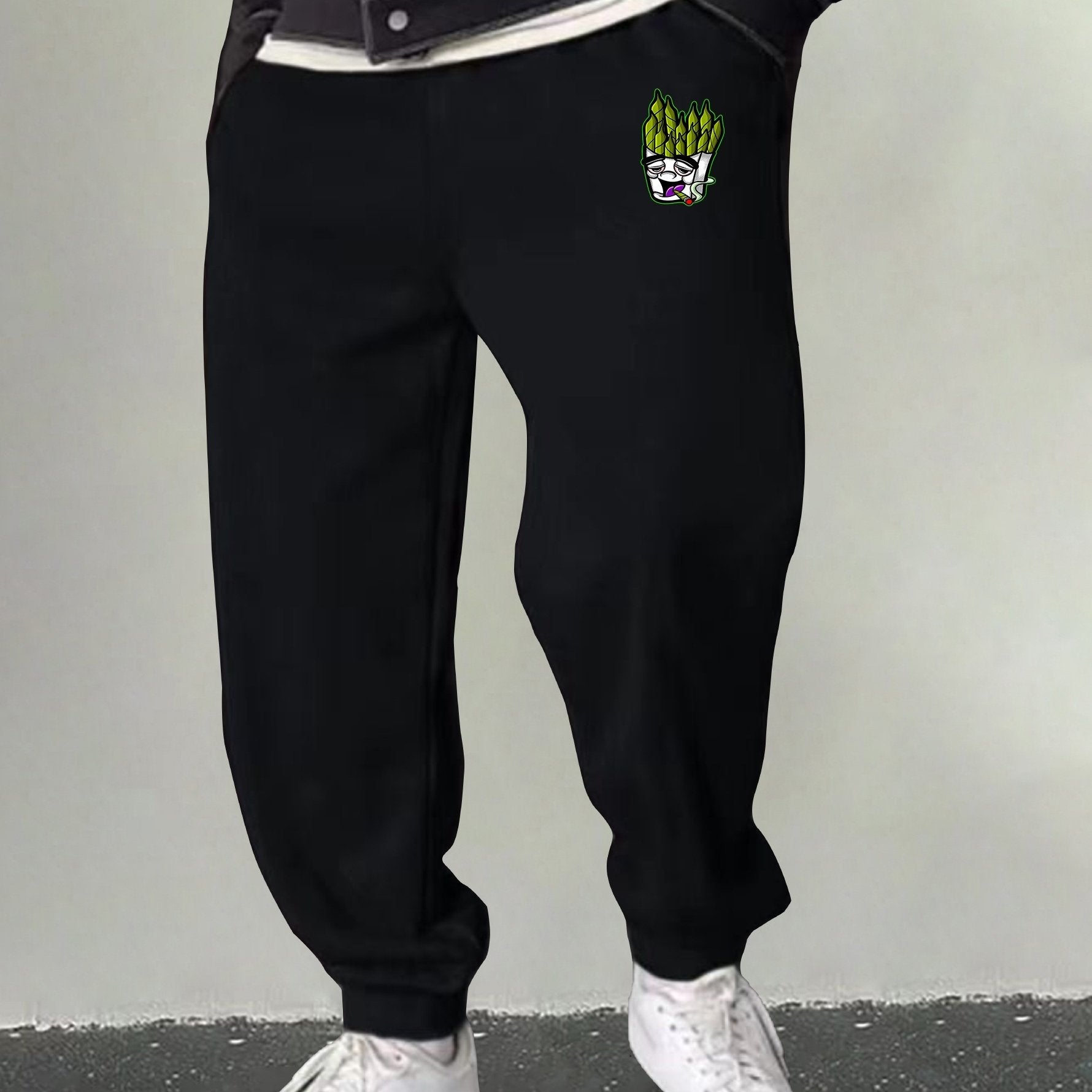 Men's Cartoon Graphic Sweatpants Loose Joggers